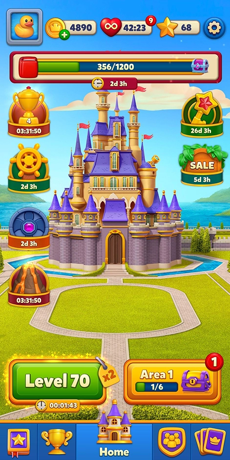 Royal Match UI — 2021 (At Launch)